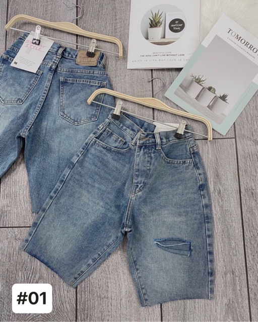 Bigsize 26-35 quần ngố jean rách đùi | BigBuy360 - bigbuy360.vn