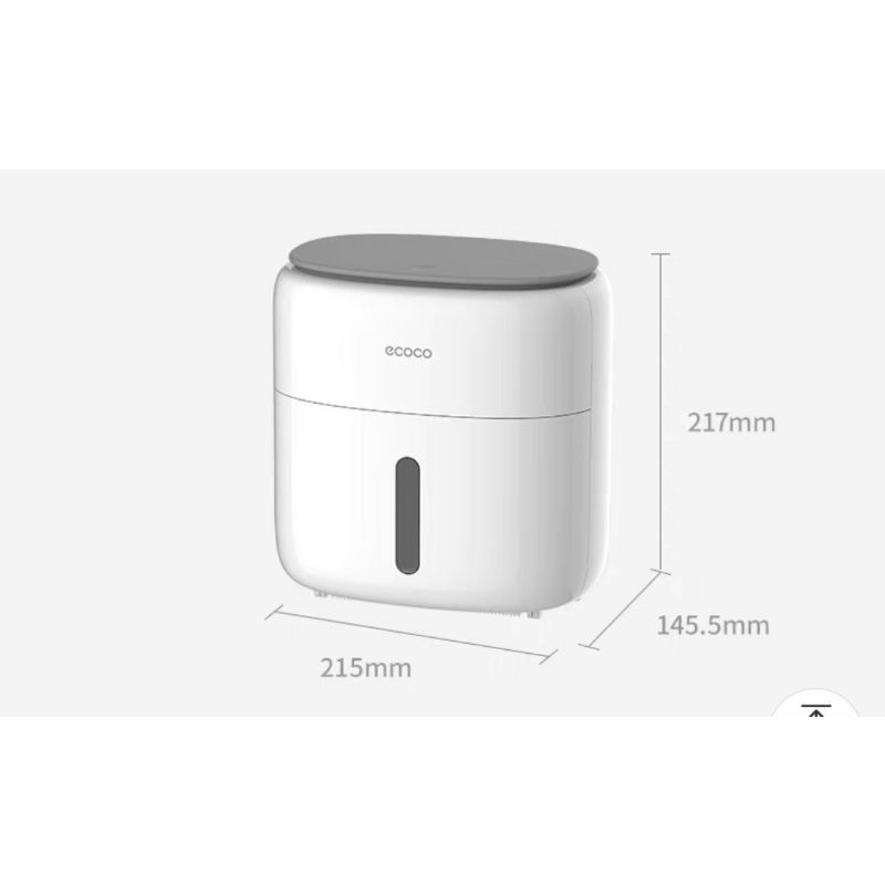 Hộp đựng giấy vệ sinh thông minh ECOCO 2IN1 mẫu mới 2021