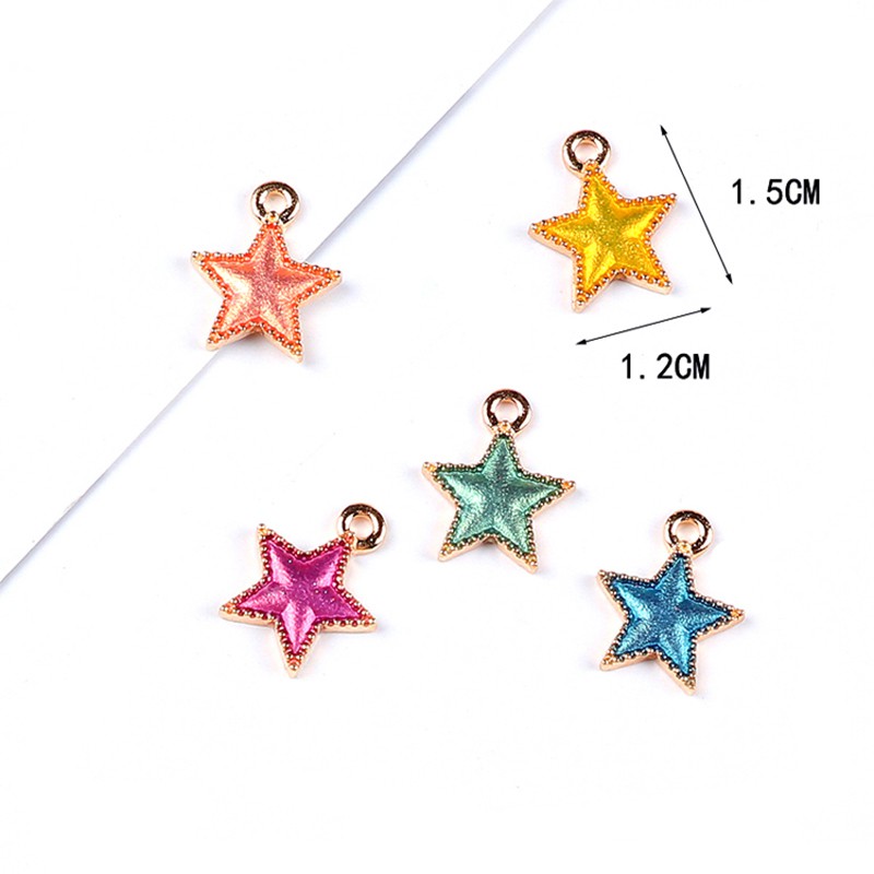 Set 3 Cặp Bông Tai / Vòng cổ Hình Hành Tinh Ngôi Sao diy