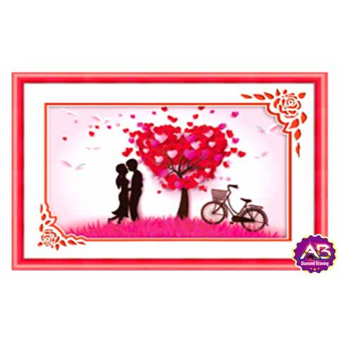 Tranh đính đá Tình yêu ngọt ngào df2429-60x40cm