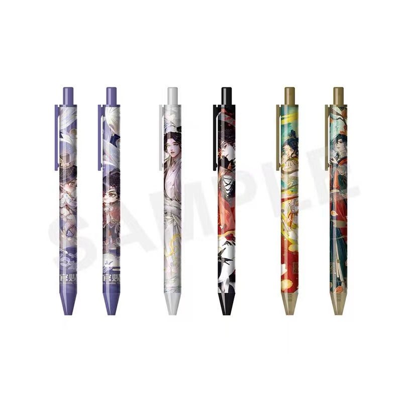 Set 2 bút bi nước Thiên Quan Tứ Phúc manhua hàng chính hãng Bilibili