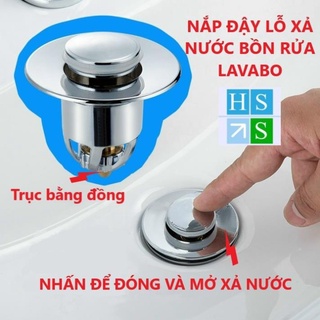 NẮP ĐẬY lỗ thoát xả nước bồn rửa Lavabo sang trọng thay thế nắp lật nắp cao su cũ bồn rửa mặt - HS Shop Sài Gòn