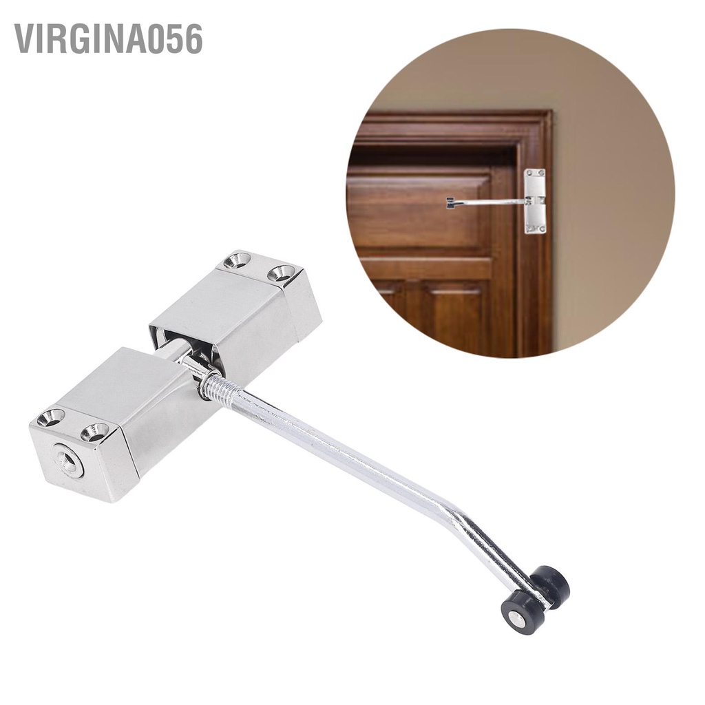 Virgina056 Cửa lò xo tự động Đóng cửa bằng nhôm đúc thép cán nguội Phần cứng đóng cho khách sạn gỗ