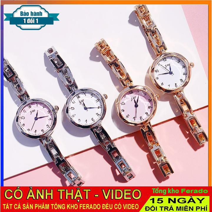 [ xả kho ] Đồng hồ nữ Jw001 dây thép cao cấp mặt tròn