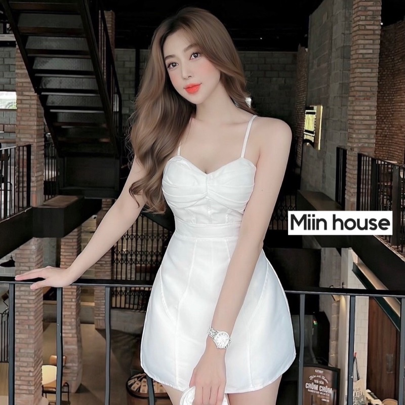 Váy 2 dây tapta nẹp viền