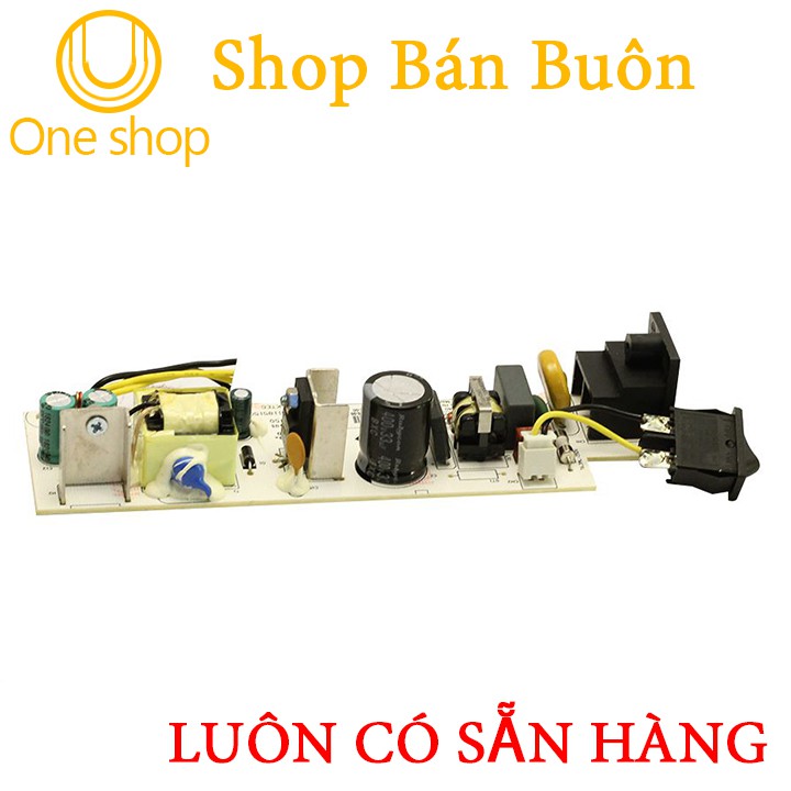 Mạch Nguồn 12v 1.5A Không Vỏ Có Bảo Vệ Kèm Công Tắc Bật Tắt