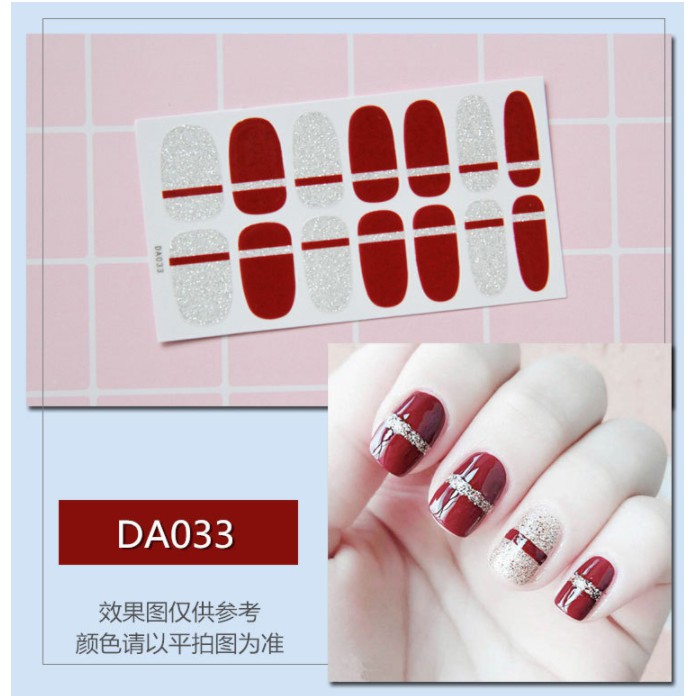 Dán móng tay ❌ 3D Korean Style Fashion nail sticker loại tốt [DA021-040]