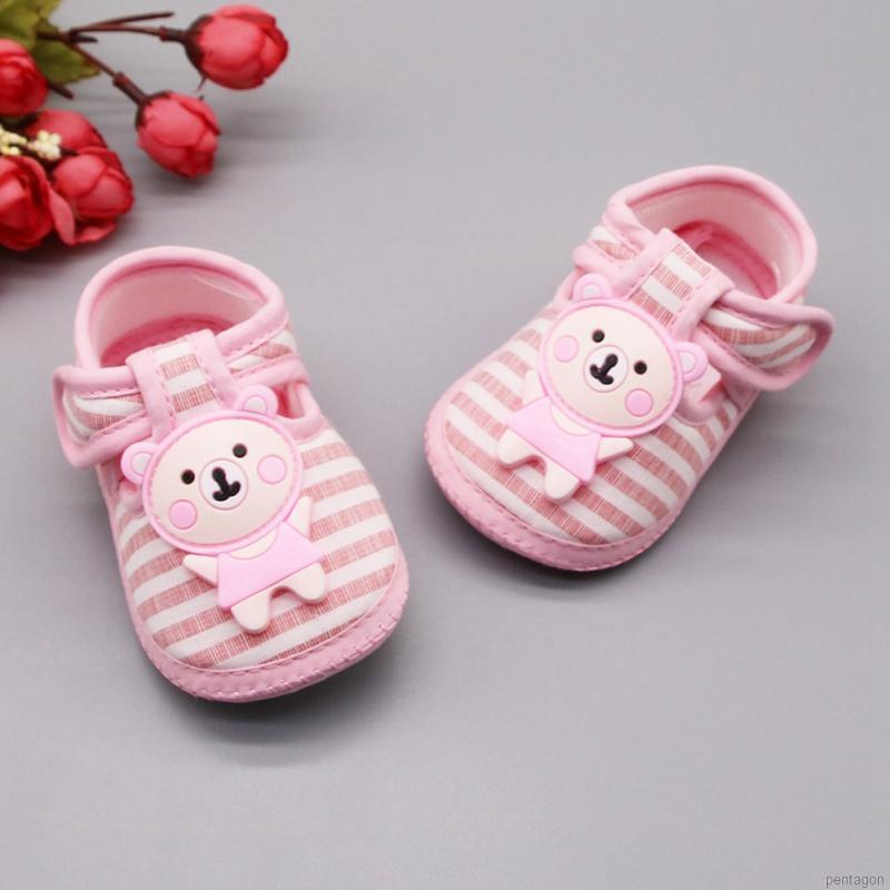 WALKERS Giày Vải Cotton Đế Mềm Hoạ Tiết Hoạt Hình Cho Bé Tập Đi