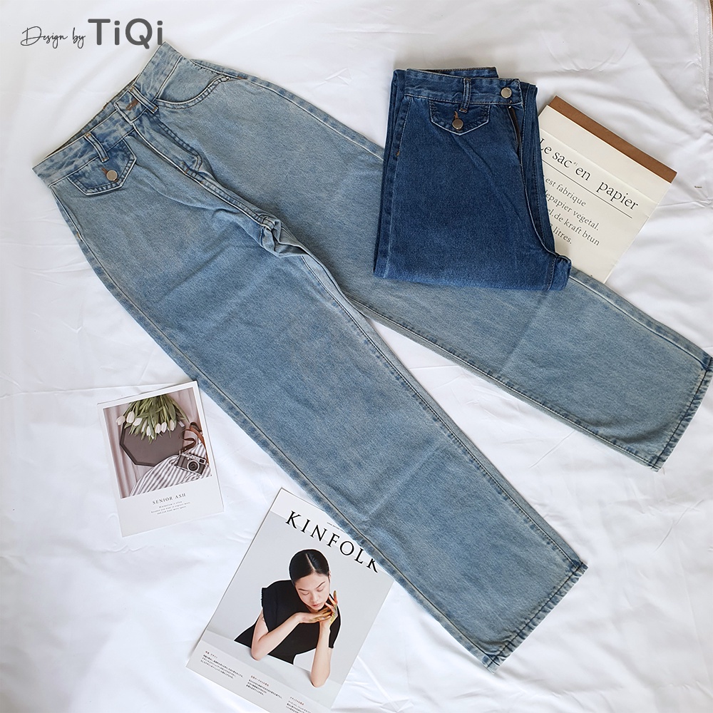 Quần ống rộng nữ cao cấp TiQi Jeans B2-208