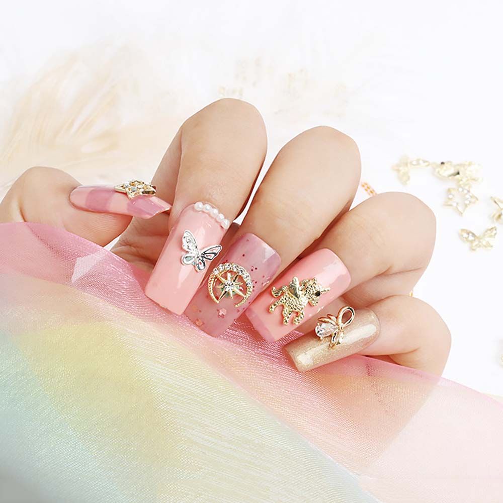 [Hàng mới về] Phụ kiện đính móng trang trí lấp lánh nghệ thuật 3d nhiều mẫu tùy chọn diy