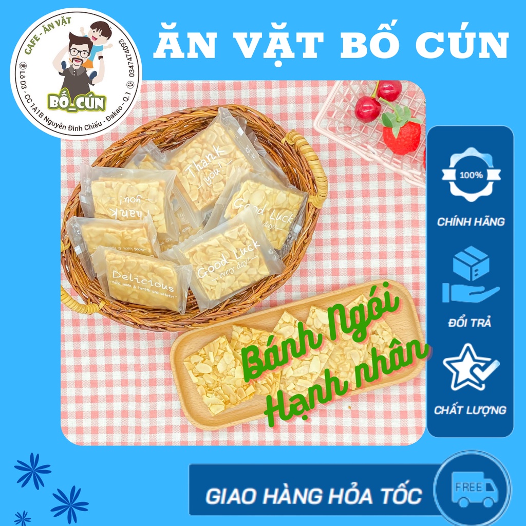 [Rẻ vô địch] Bánh Ngói Hạnh Nhân  Bánh Dinh Dưỡng ăn Kiêng thơm ngon bổ dưỡng( Bịch 250gram)