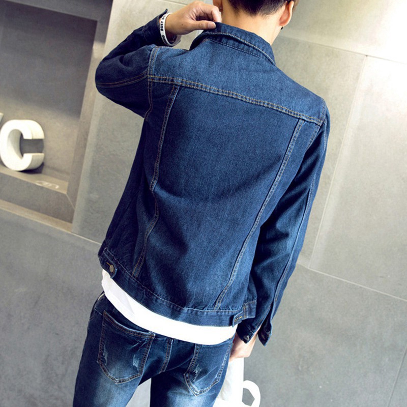 Men's jackets Retro Slim denim jacket Men's warm jacket