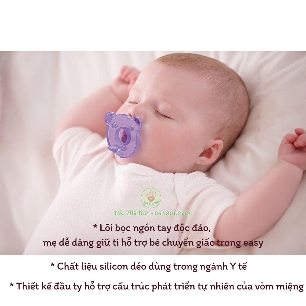 Ti giả Avent Soothie Silicone Gấu Cho Bé Chống Hô Ty ngậm - Nhà Mỡ