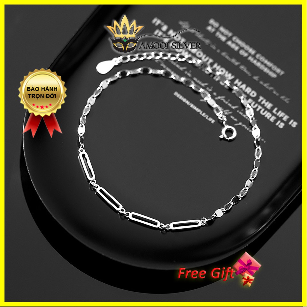 Lắc tay bạc S925 xích khoen - Amooi Silver AT46