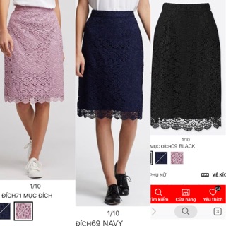 Chân váy ren uniqlo nhật chính hãng