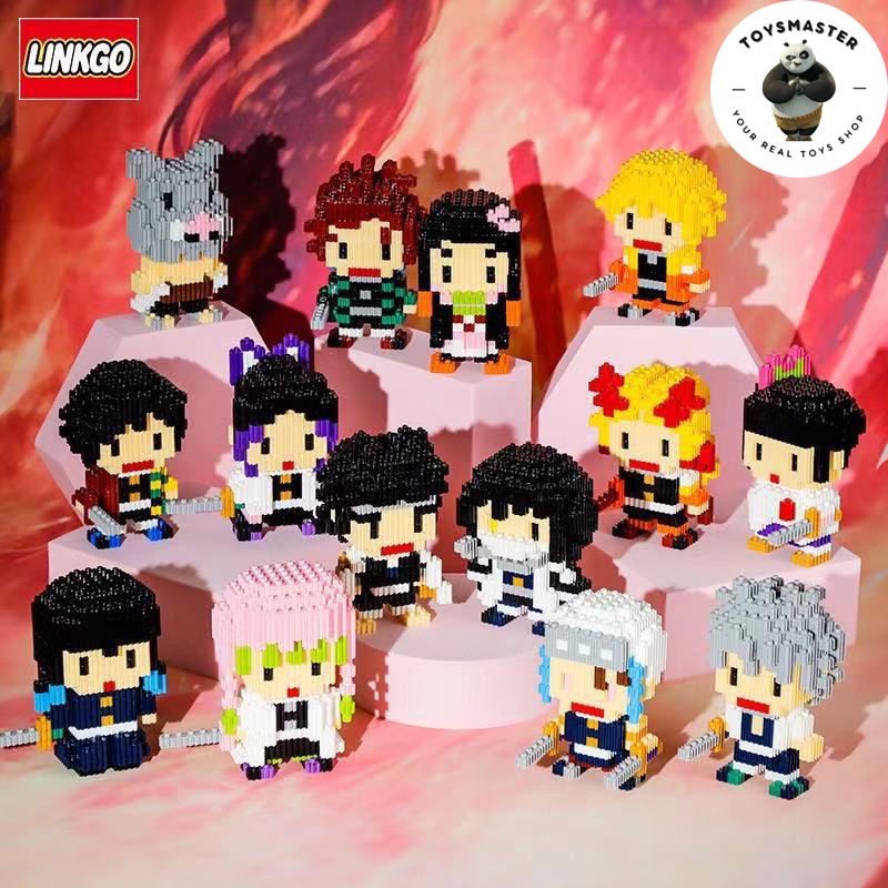 Đồ Chơi Lắp Ráp Kiểu LEGO Mini Nhân Vật Trụ Cột Anh Hùng Trong kimetsu no yaiba Thanh Kiếm Diệt Quỷ Với 250+ Chi Tiết