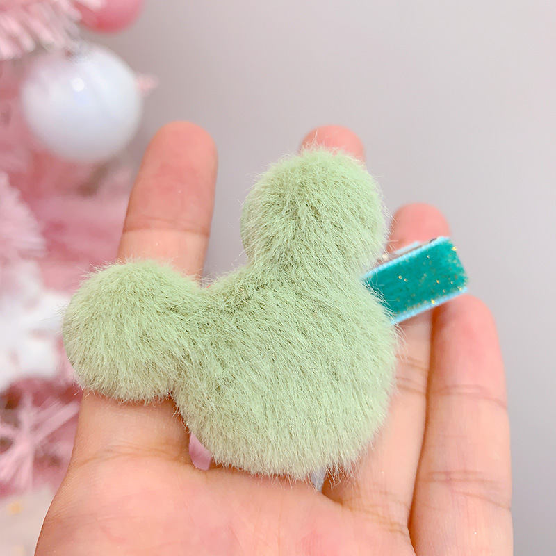 Kẹp tóc hình chú chuột nhồi bông dễ thương cho bé gái