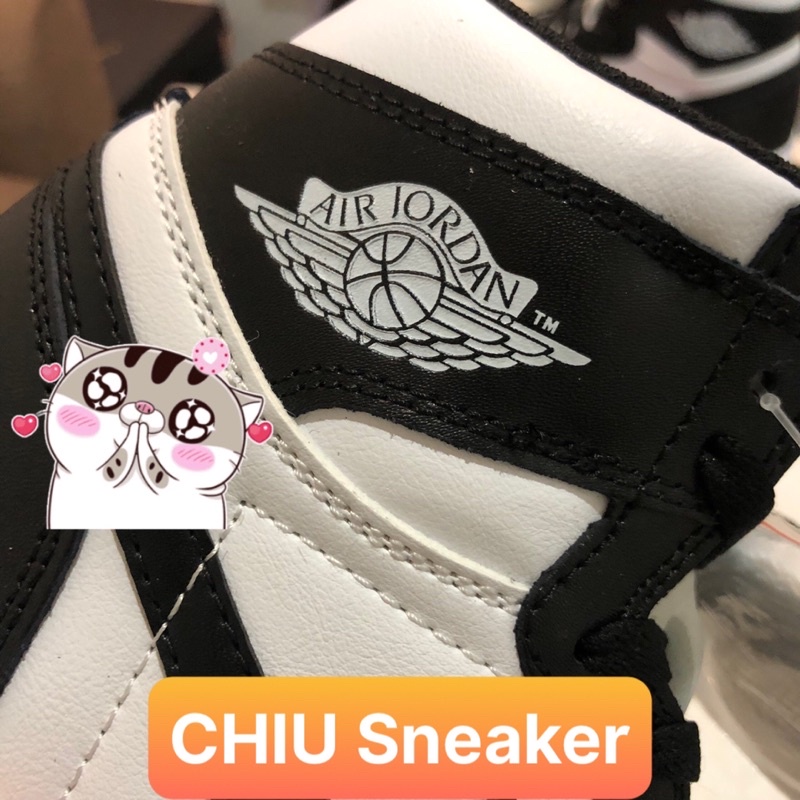 [ CHIU Sneaker ] Giày Sneaker jd1 high panda trắng đen chất lượng cao cấp giày thể thao jordan cổ cao panda trắng đen