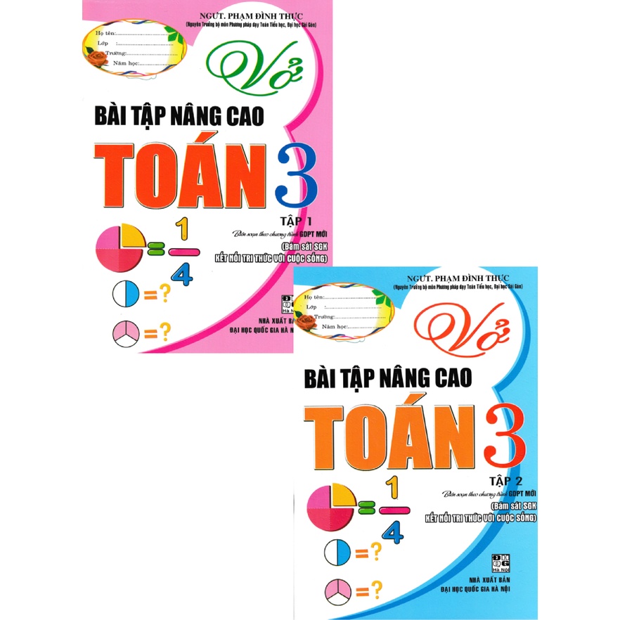 Sách - Combo Vở Bài Tập Nâng Cao Toán Lớp 3 (Bám Sát SGK Kết Nối Tri Thức Với Cuộc Sống) (Bộ 2 Cuốn)