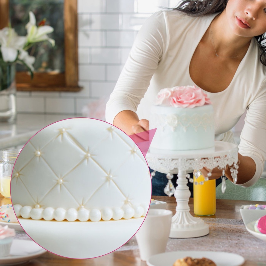 1 Khuôn Cắt Tạo Hình Fondant Hình Kim Cương
