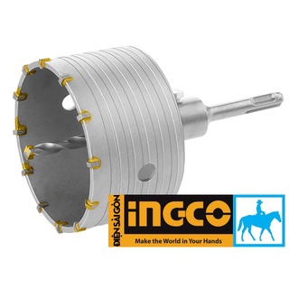 Mũi khoan lỗ khoét lỗ tường bê tông 100mm Ingco HCB1001
