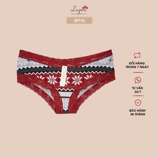 Quần Lót Nữ Cạp Ren Dáng Vừa LUPERI SP745 Vải Cotton Mát Lạnh Kháng Khuẩn Khử Mùi Co Giãn Tốt