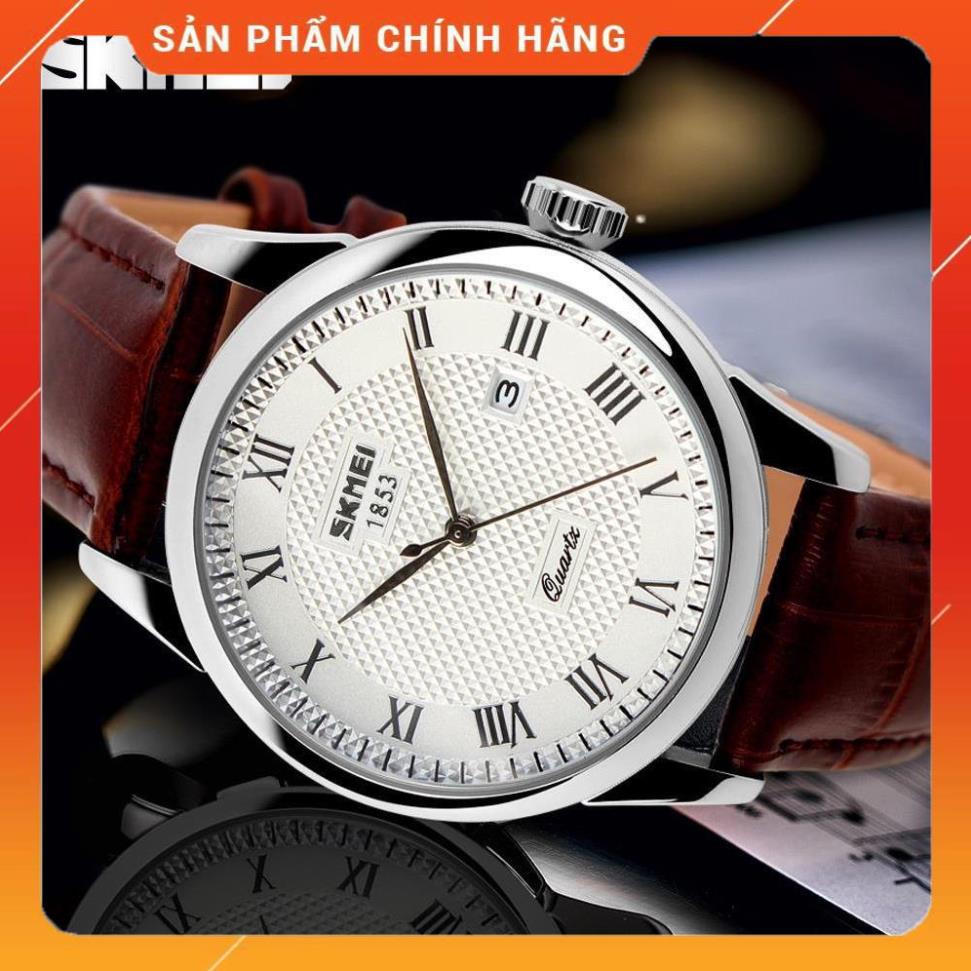 Đồng hồ nữ dây da SKMIE,Doanh nhân Đồng hồ thạch anh Thời trang mới Dây da không thấm nước
