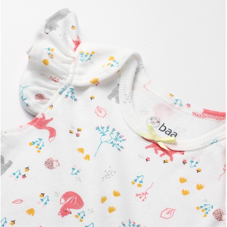Bodysuit liền thân cho bé sơ sinh,bộ đồ liền thân ba lỗ cho bé gái bé trai từ 0-12 tháng Baa Baby - GN-BD05C-01