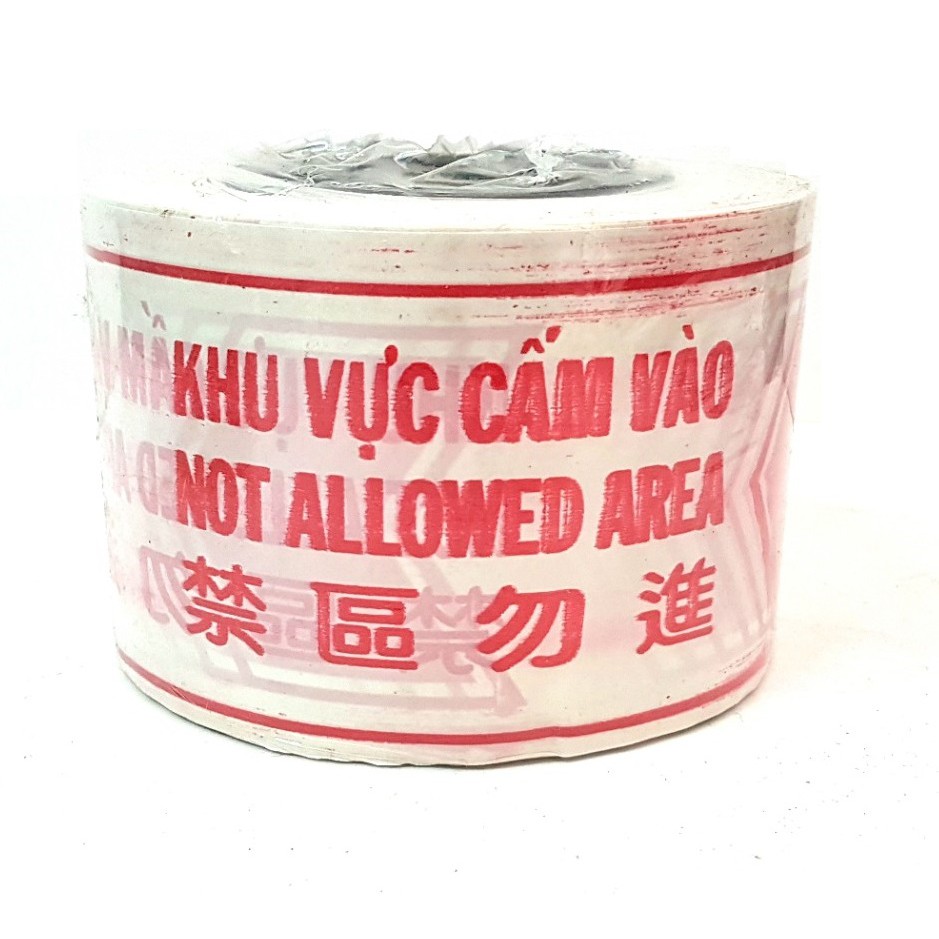 Cuộn rào công trình trắng / đỏ