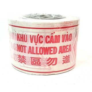 Cuộn rào công trình trắng / đỏ