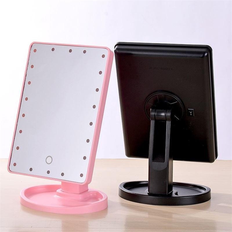 Gương trang điểm cảm ứng gắn đèn LED 22 bóng