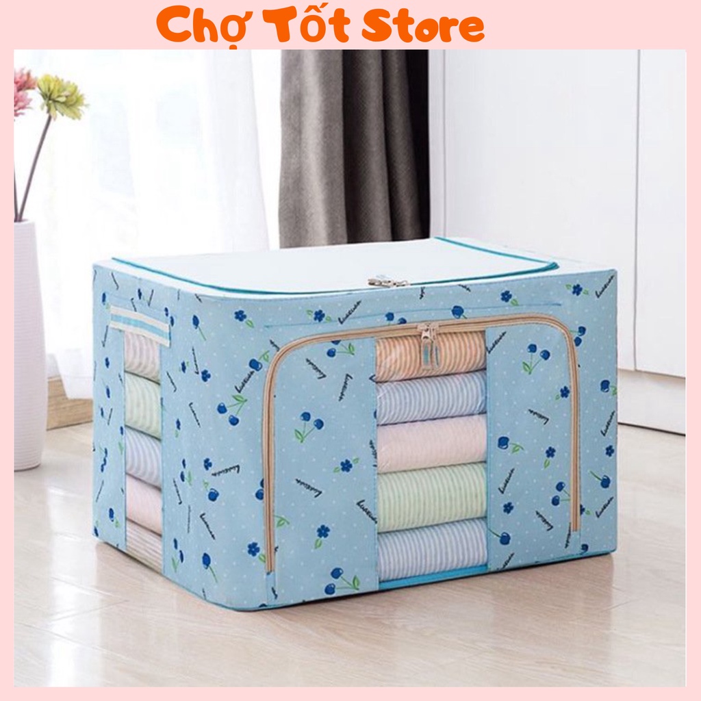Hộp Vải Đựng Chăn Màn Quần Áo Có Khung Thép, Thùng Đựng Đồ Đa Năng Kích Thước Lớn 88306 Chợ Tốt Store