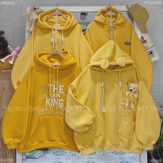 🌼🌼🌼 SERI Áo nỉ HOODIE và HOODIE ZIP tông vàng rực rỡ Có sẵn/ảnh thật)