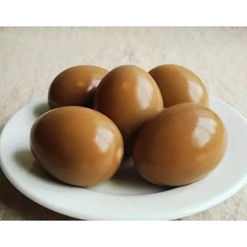 Combo 6 trứng cút muối nguyên quả ướp xì dầu