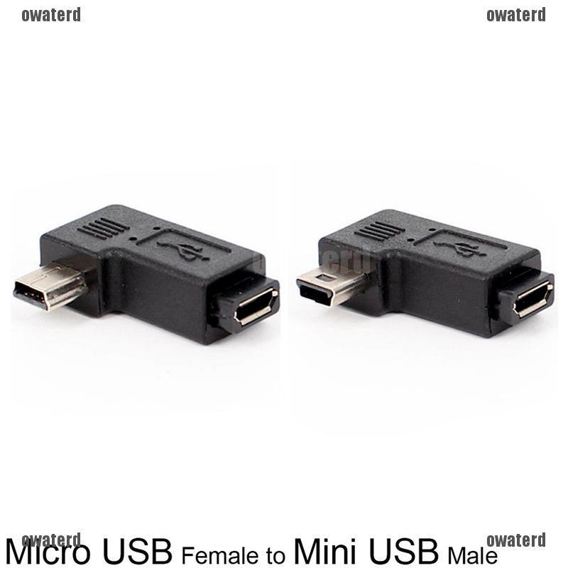 OPD Thiết bị chuyển đổi góc vuông mini USB Type A Male sang Micro USB Female