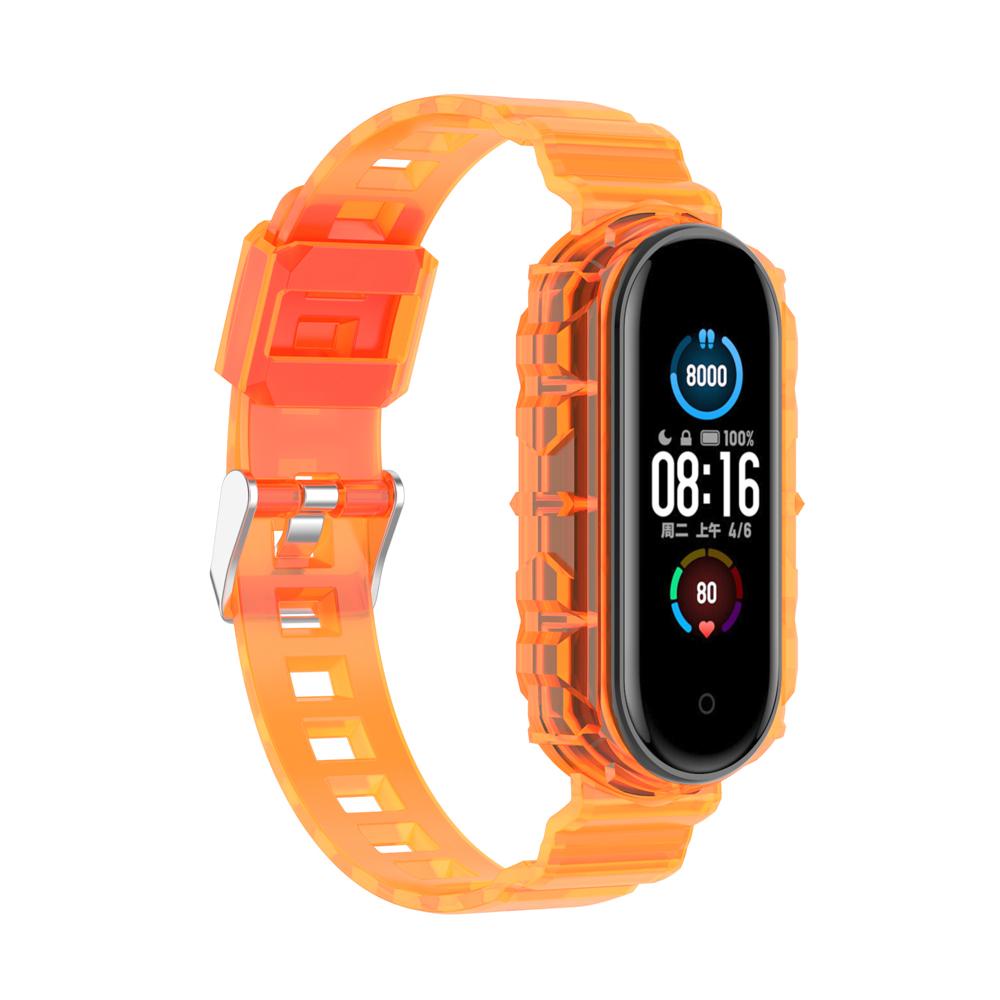 Dây Đeo Thay Thế Chất Liệu Silicon Màu Trơn Cho Xiaomi Mi Band 6 / 5