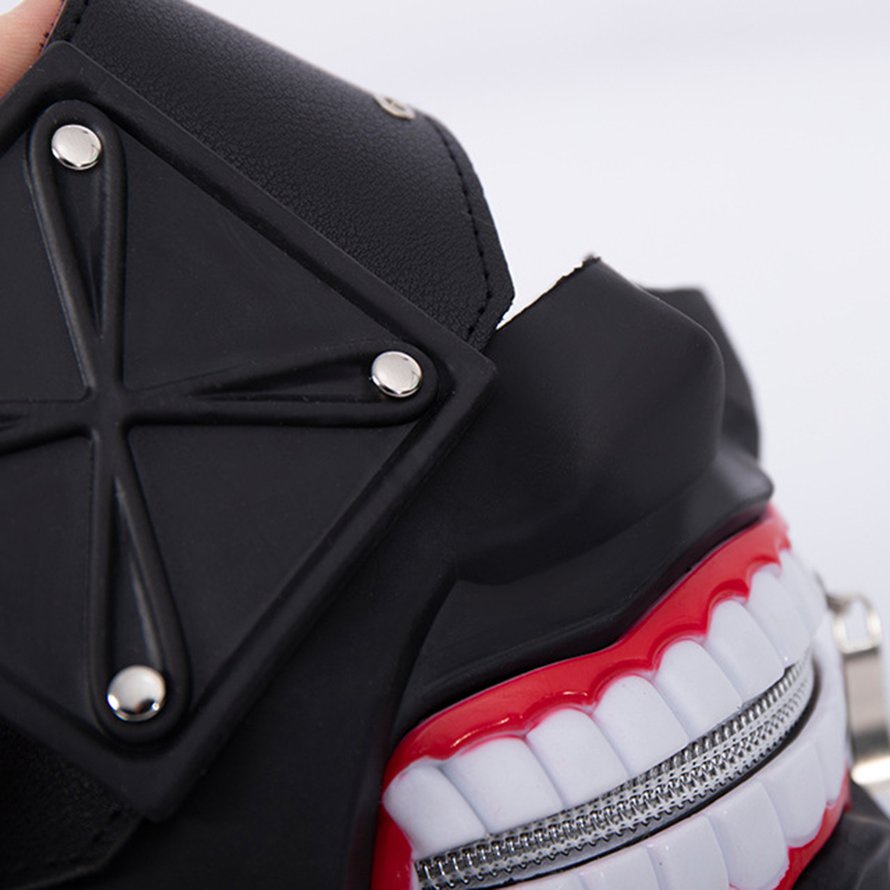Đồ dùng cho Halloween Tokyo Ghoul Kaneki Ken 3D Pu Leather Mask Mặt nạ Cosplay