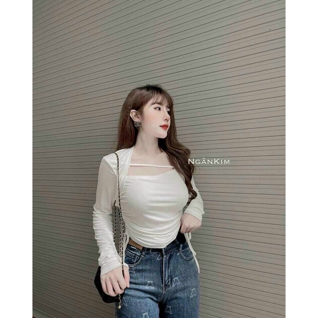 ÁO RÚT DÂY CHÉO NGỰC