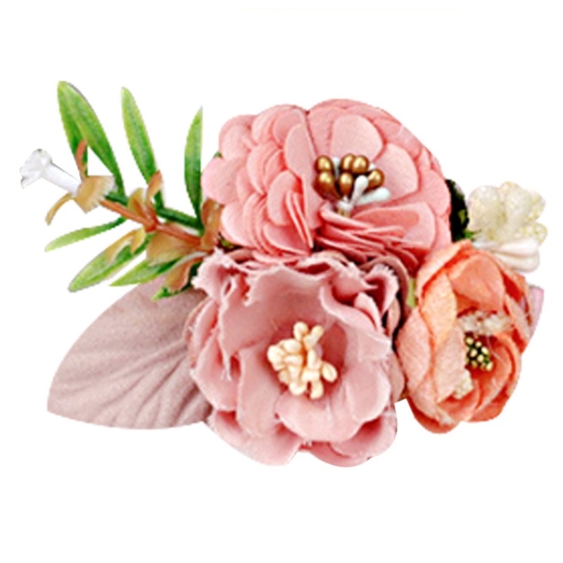 Kẹp Tóc Mỏ Vịt Đính Hoa Ngọc Trai Nhân Tạo Ngọt Ngào Cho Nữ