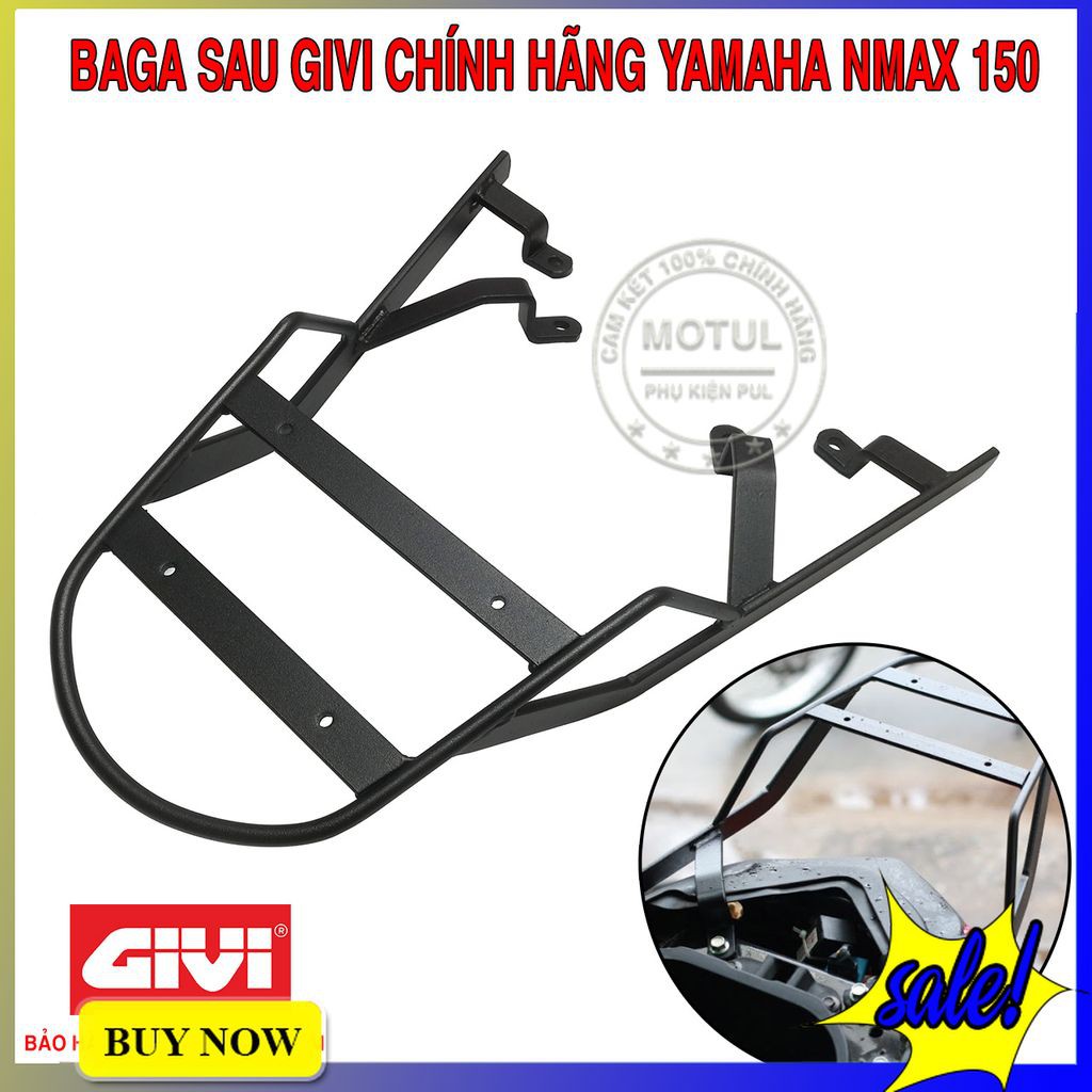 Baga Sau GIVI Xe NMAX 150 Dùng Chở Đồ Và Dùng Gắn Thùng Sau - Hàng Chính Hãng MV-NMAX150