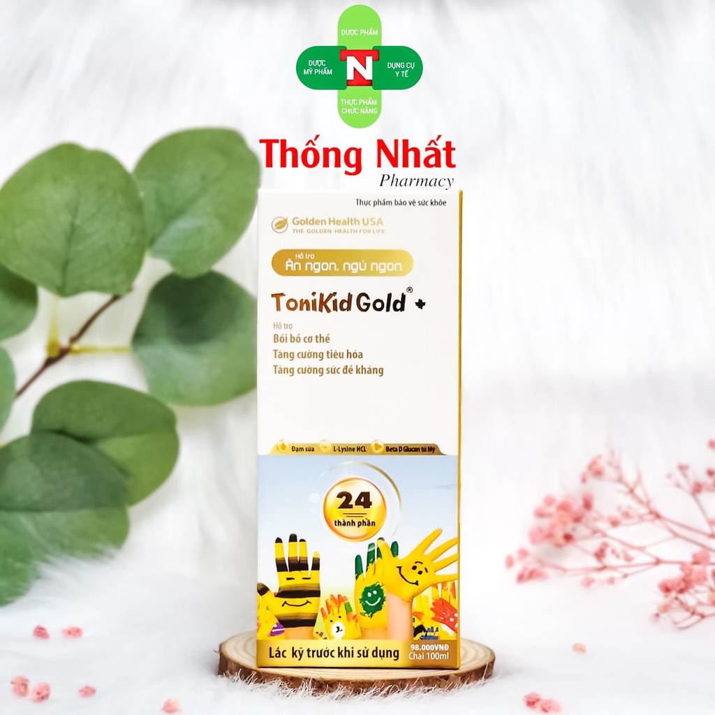 Siro ToniKid tăng đề kháng cho bé ăn ngon miệng Golden Health Toni Kid Gold Hộp 100ml