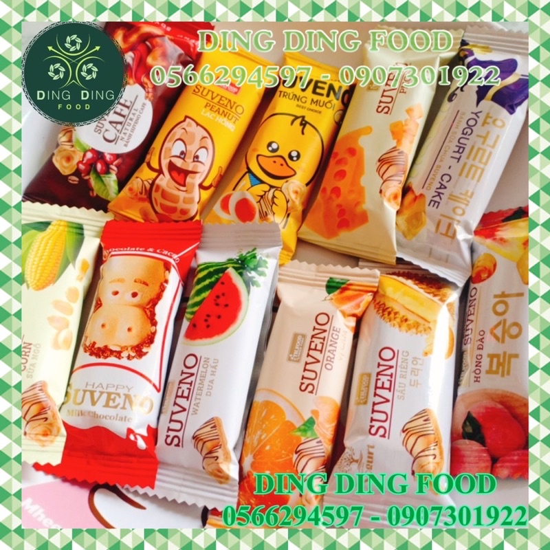 [ 500g ] Bánh Sữa Chua Xốp Giòn Mix Vị (50 Cái Hơn)| Bánh Xốp Suveno| Bánh Sữa Chua Mix Vị| Ăn Vặt - DING DING FOO