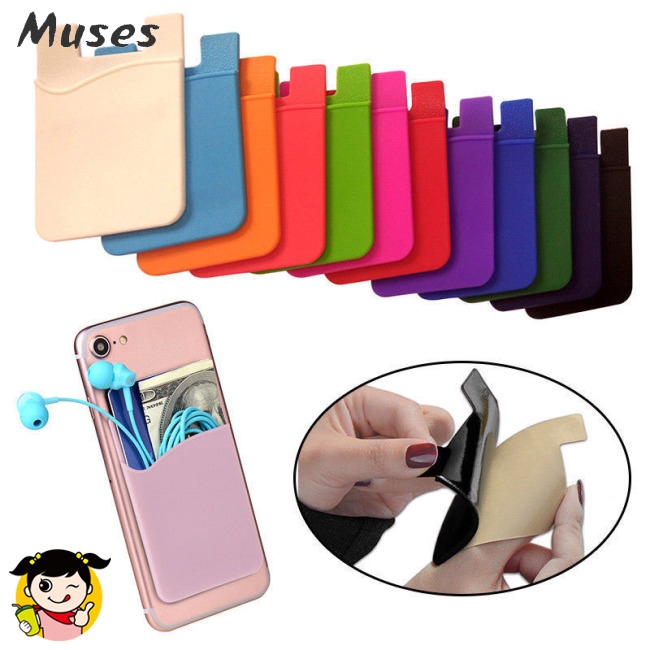 Muse07 Túi silicon đựng tiền gắn ốp lưng