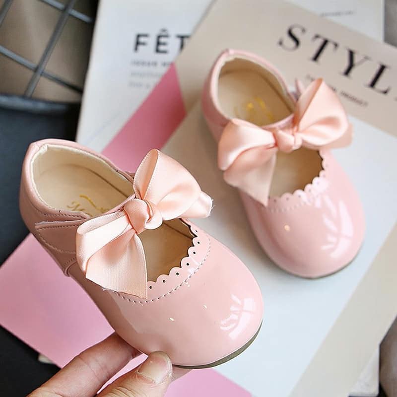 Giày Búp Bê Cài Nơ Dễ Thương Da Mềm Loại 1