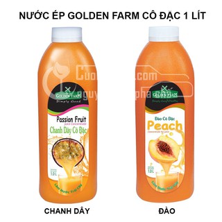Nước ép Golden Farm cô đặc dâu/xoài/đào/ổi/chanh dây 1l