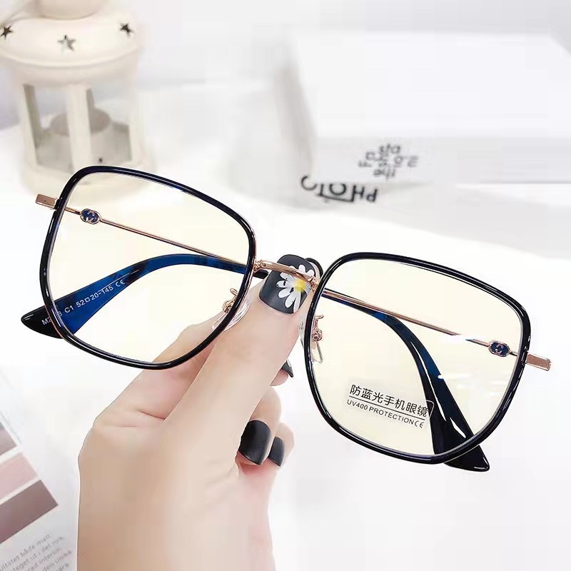 【0-500°】【Hàng Có Sẵn】 Gọng Kính Chống Bức Xạ Ánh Sáng Xanh Dành Cho Nam Và Nữ