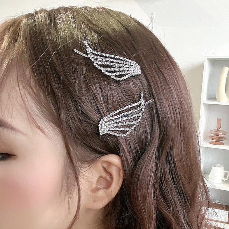 Kẹp Tóc Hình Cánh Thiên Thần Đính Đá Lấp Lánh