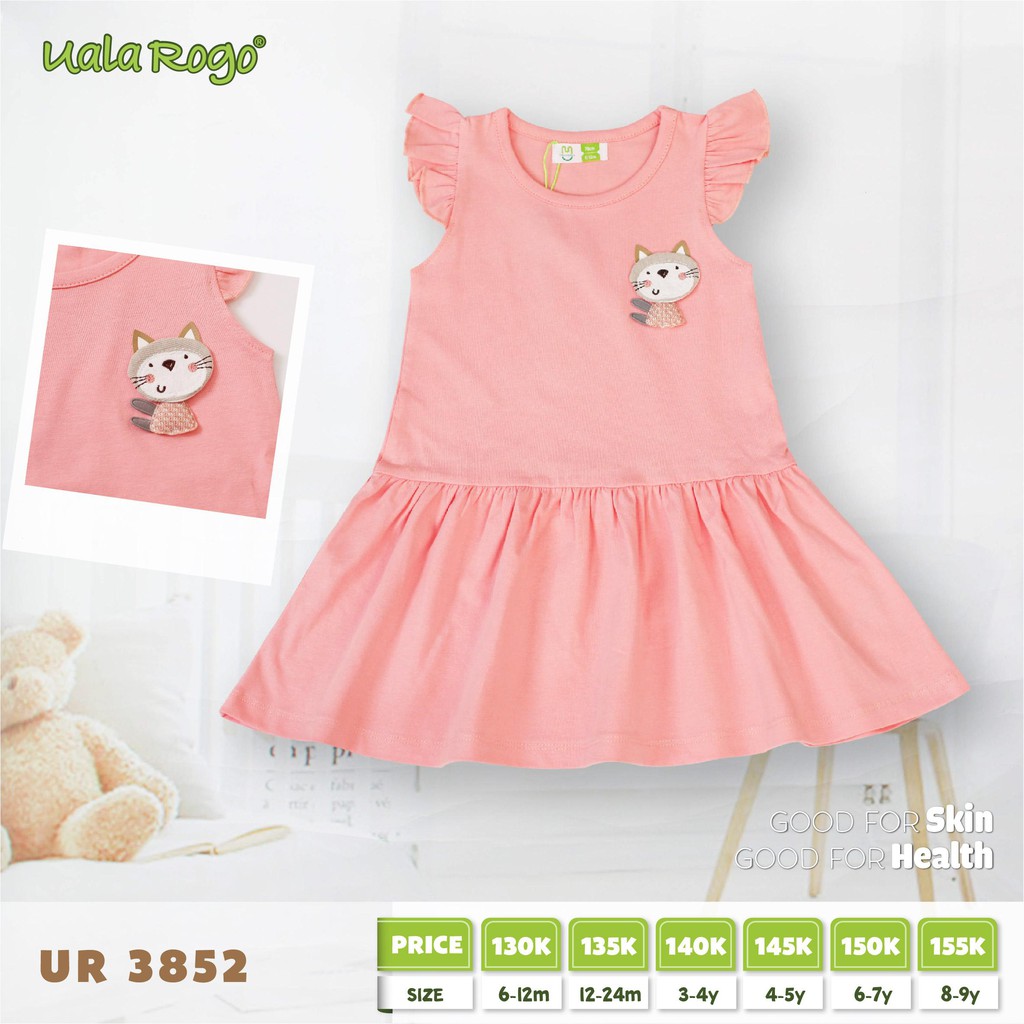 [CHÍNH HÃNG] Váy cánh tiên cotton mềm chân xòe bé gái UR3852 Uala Rogo