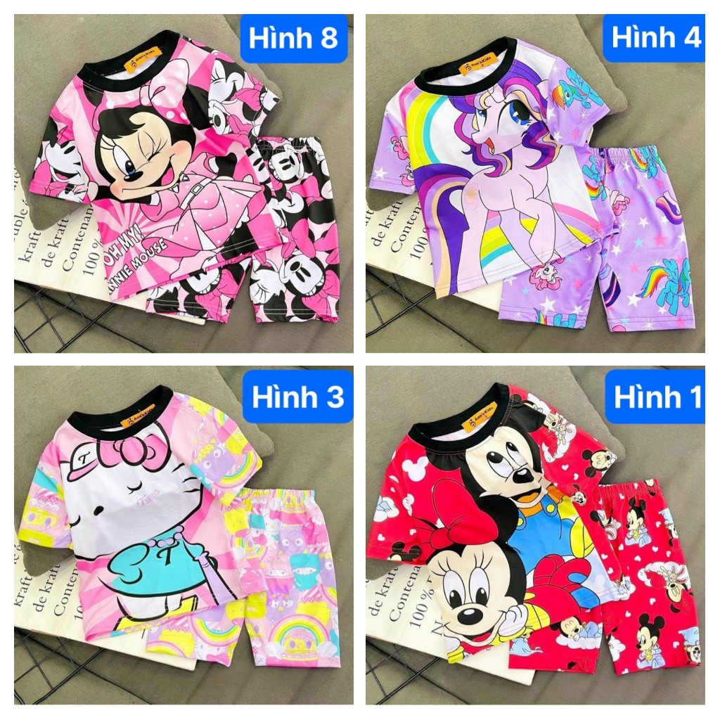 BỘ CỘC TAY IN 3D HOẠT HÌNH BÉ TRAI BÉ GÁI NHIỀU HÌNH  14-28KG(3DC)