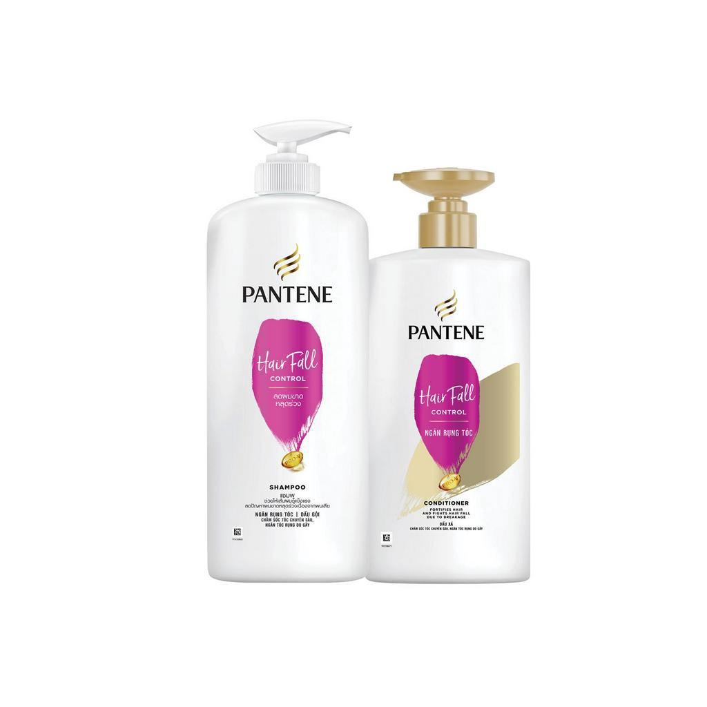 Combo Dầu gội PANTENE 1200ML & Dầu Xả 650ML Ngăn rụng tóc